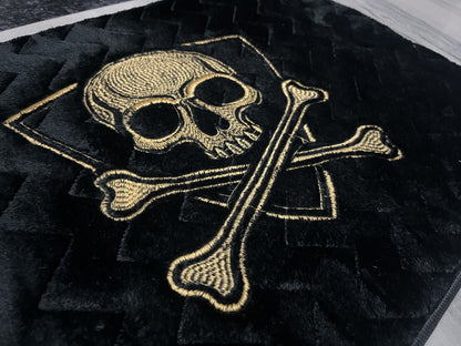 Premium Skull Velvet Door Mat – Ultra Soft Anti-Skid Designer Rug