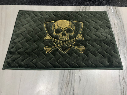 Premium Skull Velvet Door Mat – Ultra Soft Anti-Skid Designer Rug