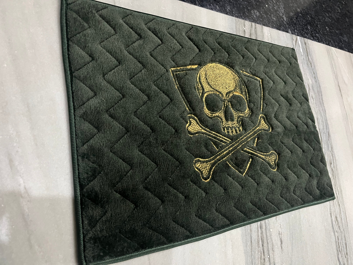 Premium Skull Velvet Door Mat – Ultra Soft Anti-Skid Designer Rug