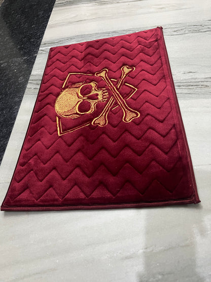 Premium Skull Velvet Door Mat – Ultra Soft Anti-Skid Designer Rug